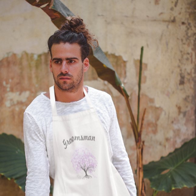 Heart Leaf Lavender Tree Vintag Bird Wedding Schürze (Von Creator hochgeladen)