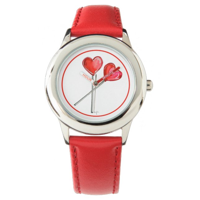 Heart Lollies Armbanduhr (Vorderseite)