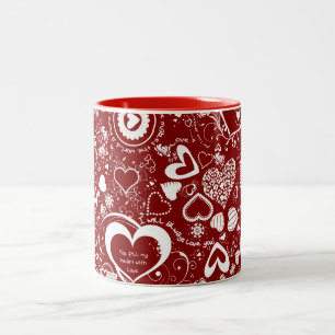 Heart Love Doodles Coffee Mug