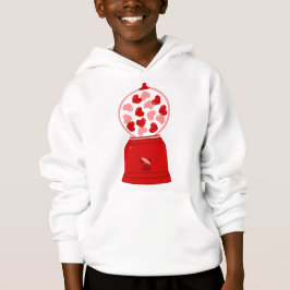 heart love valentine gum machine gumballs hoodie