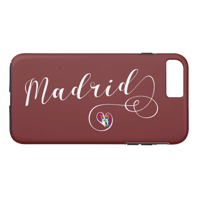 Heart Madrid Handy Case, Spanien Case-Mate iPhone Hülle (Rückseite (Horizontal))