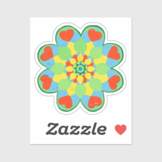 Heart Mandala Aufkleber