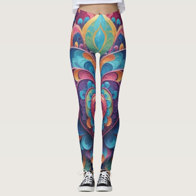 Heart Mandala Leggings (Vorderseite)