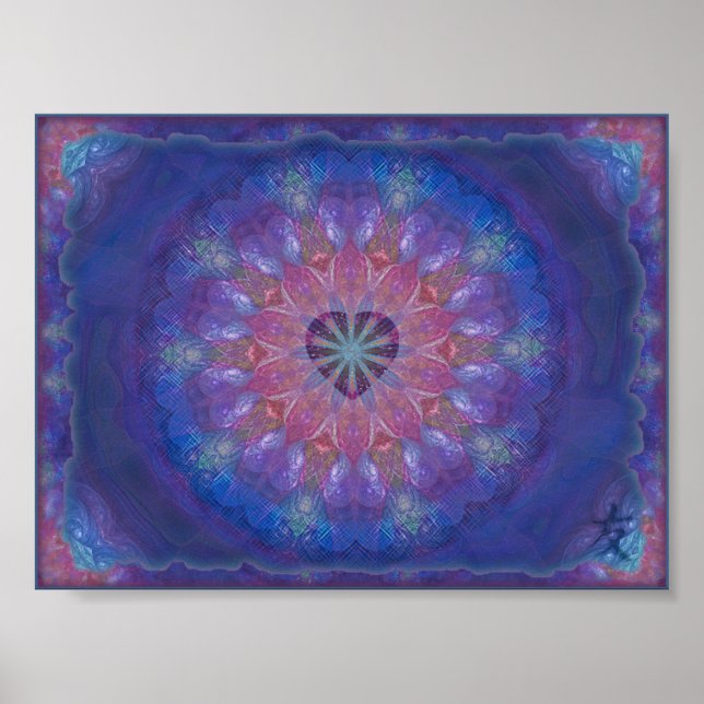 Heart Mandala Poster (Vorne)