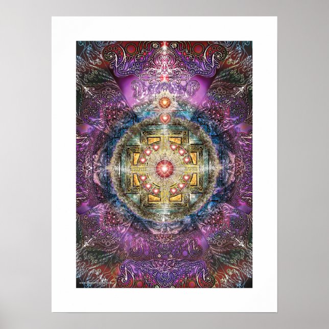 Heart Mandala Poster (Vorne)