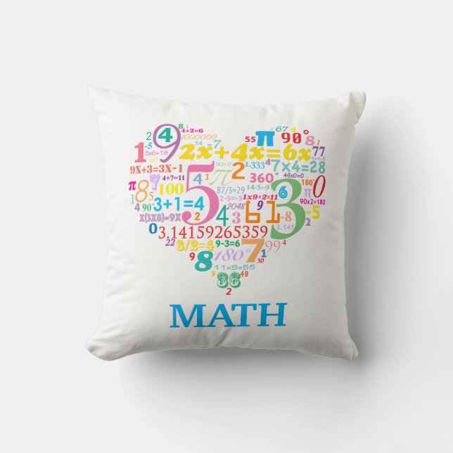 Heart Math Kissen (Vorderseite)
