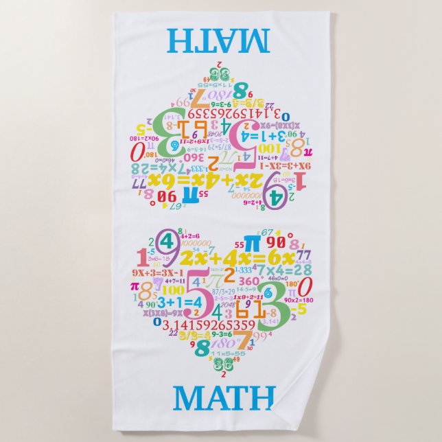 Heart Math Strandtuch (Vorderseite)