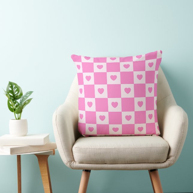 Heart Modern Pink Liebe Collection Kissen (Stuhl )