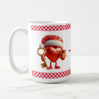 Heart mug on t'aime coeur