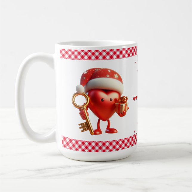 Heart mug on t'aime coeur (Gauche)