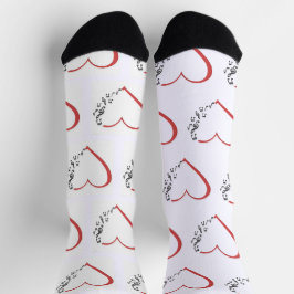 Heart Music Custom Sustainable Premium Crew Sock Socken