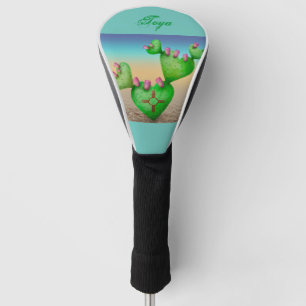 Heart Nopales cactus Zia desert Golf Headcover