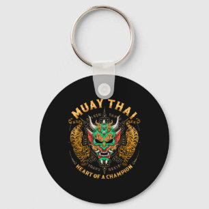 Heart Of A Champion - Kickboxen und Muay Thai Oni Schlüsselanhänger