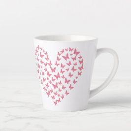 Heart of Capricious Butterflies Milchtasse