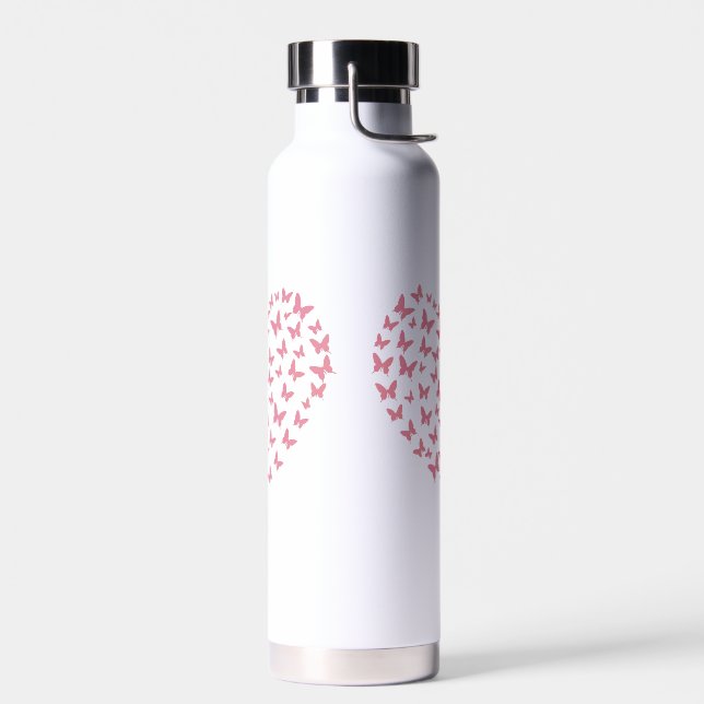 Heart of Capricious Butterflies Trinkflasche (Links)