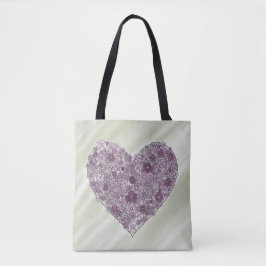 Heart of Flowers Tote Tasche
