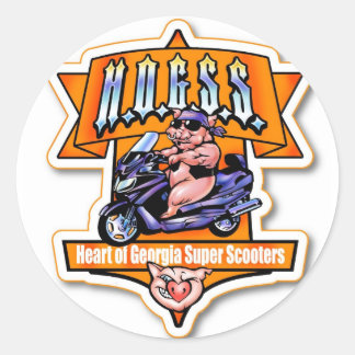 Heart of Georgia Super Scooter Sticker