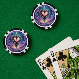 Heart of Quiet Magic Pokerchips
