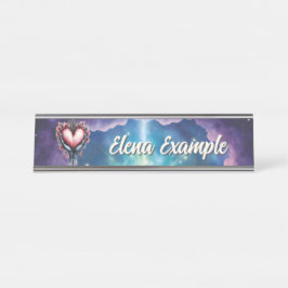 Heart of Quiet Magic Schreibtischnamensplakette