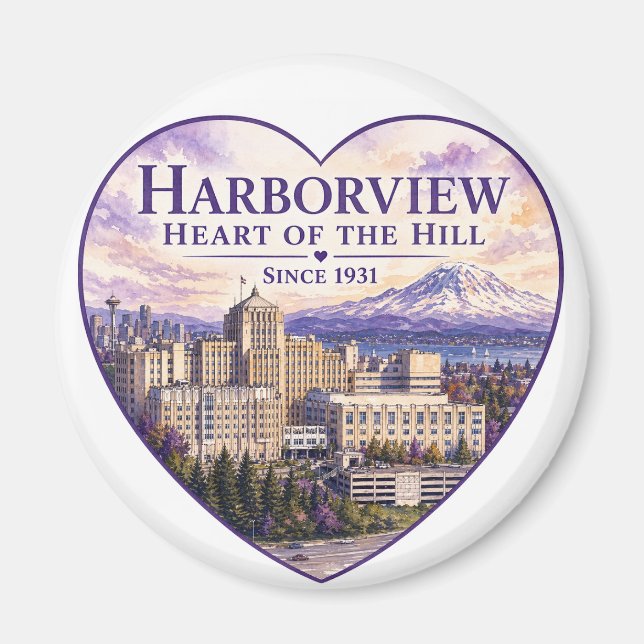 Heart of the Hill Magnet (Design B) (Vorne)