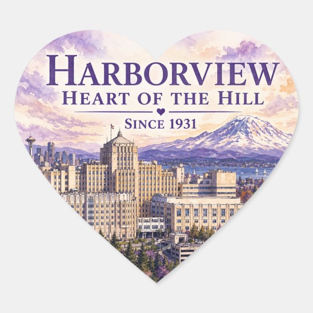 Heart of the Hill Sticker (design B) (Vorderseite)