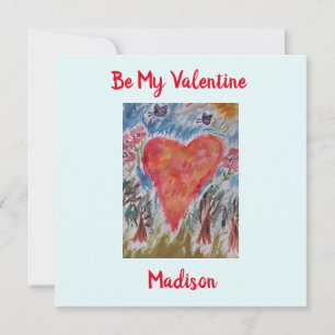 Heart of the Planet Flat Valentine Card Karte