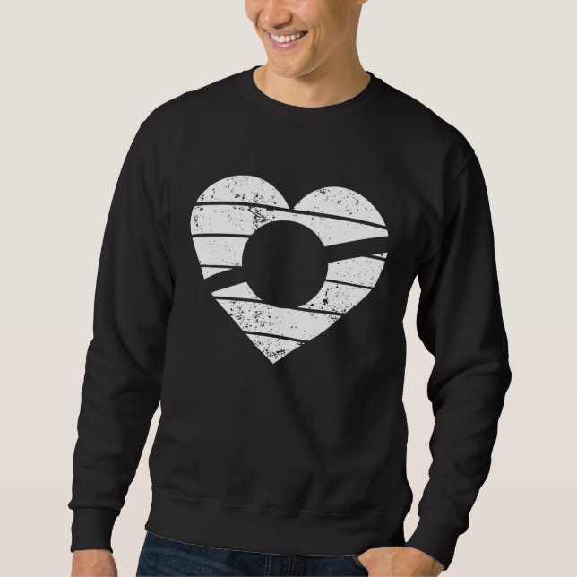 Heart One Wheel Love Electric Skateboard Float Ska Sweatshirt (Vorderseite)