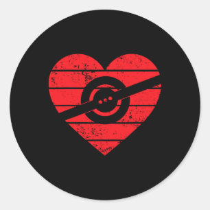 Heart One Wheel Love Elektrischer Skateboard Float Runder Aufkleber