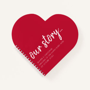 Heart Our Story Memories Couples Keepsaké Journal