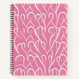 Heart Pattern Notebook Notizbuch