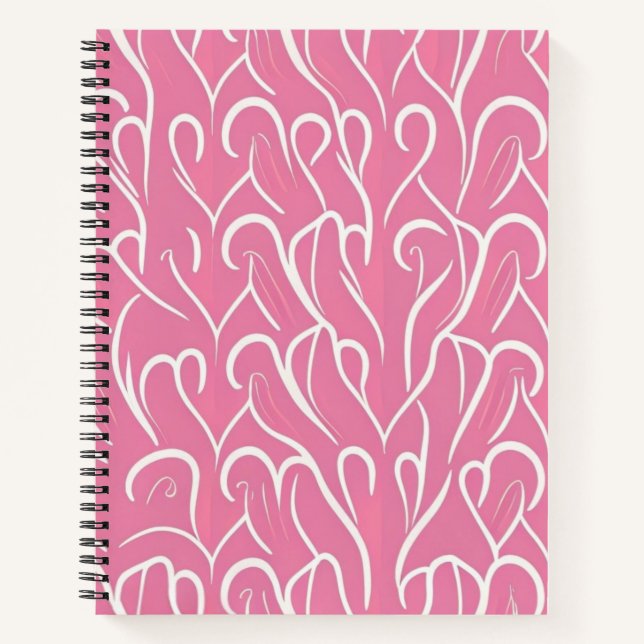Heart Pattern Notebook Notizbuch (Vorderseite)