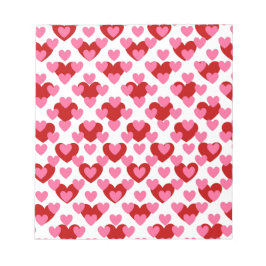 Heart Pattern Notizblock