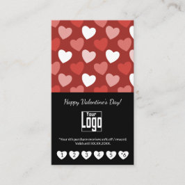 Heart Pattern Valentine's Day Portrait Format Treuekarte