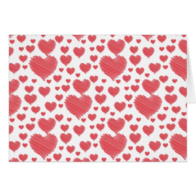 Heart Print Happy Valentines Day (Devant Horizontal)
