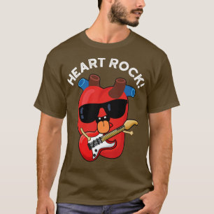Heart Rock Funny Music Anatomie Pun T-Shirt