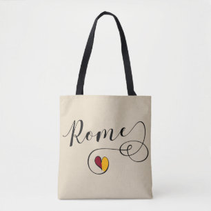 Heart Rome Flaggen Lebensmitteltasche, Italienisch Tasche
