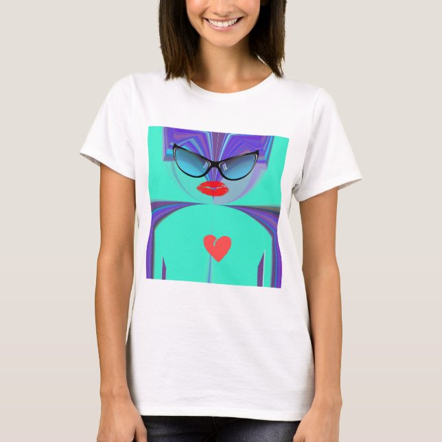 Heart Selfie T-Shirt (Vorderseite)