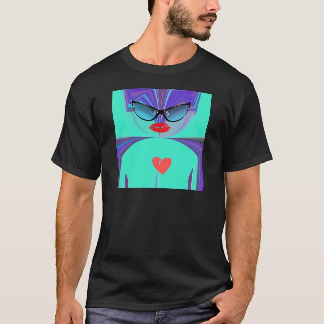 Heart Selfie T-Shirt (Vorderseite)