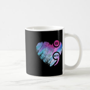 Heart Semicolon Project Suicide Prevention Awarene Kaffeetasse