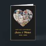 Heart Shape Foto Collage Wedding Jubiläum Karte<br><div class="desc">Feiern Sie die besonderen Momente mit Ihrem Lieben mit diesem Heart Shape Foto Collage Design. Dieses individuell gestaltbare Collage-Design ist ideal, um ein personalisiertes und herzliches Geschenk zu kreieren, in dem wertvolle Augenblicke unterstrichen werden, um eine visuelle Reise der wertvollen Erinnerungen zu schaffen, die Sie geteilt haben. Ideal zum Geburtstag,...</div>