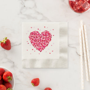 Heart Shape Valentines Day Love Gift Serviette