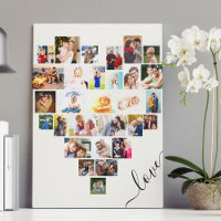 Heart Shaped 29 Foto Collage Liebe Script