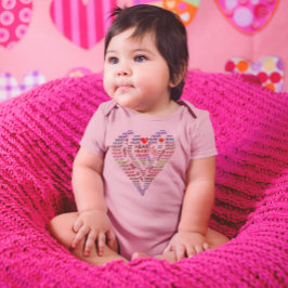 Heart Shaped Bodysuit für Herz und Rose Baby Strampler