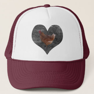 Heart Shaped Chicken Hat Truckerkappe