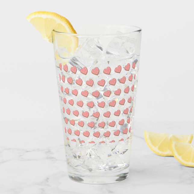 Heart-shaped cookies glas (Vorderseite Ice)