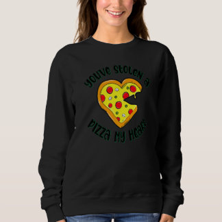 Heart Shaped Pizza   Foodie For Men Sweatshirt