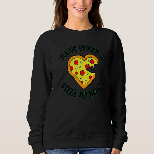 Heart Shaped Pizza   Foodie For Men Sweatshirt (Vorderseite)