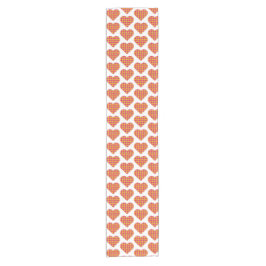 Heart Shaped Plaid Yellow Pink Preppy Table Runner Kurzer Tischläufer