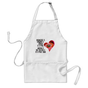 Heart Shaped Red Tomato Jokes Quotes Schürze