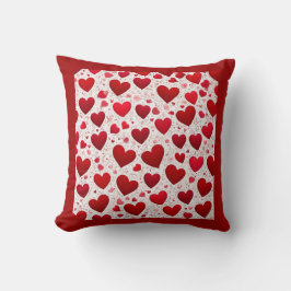 Heart Shaped Red Valentine Kissen